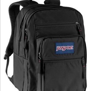 Black Jansport Double Pocket Backpack
